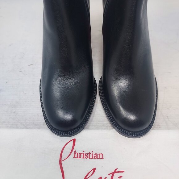 Christian Louboutin Black Heel Adoxa Ankle Boot - Picture 11 of 13